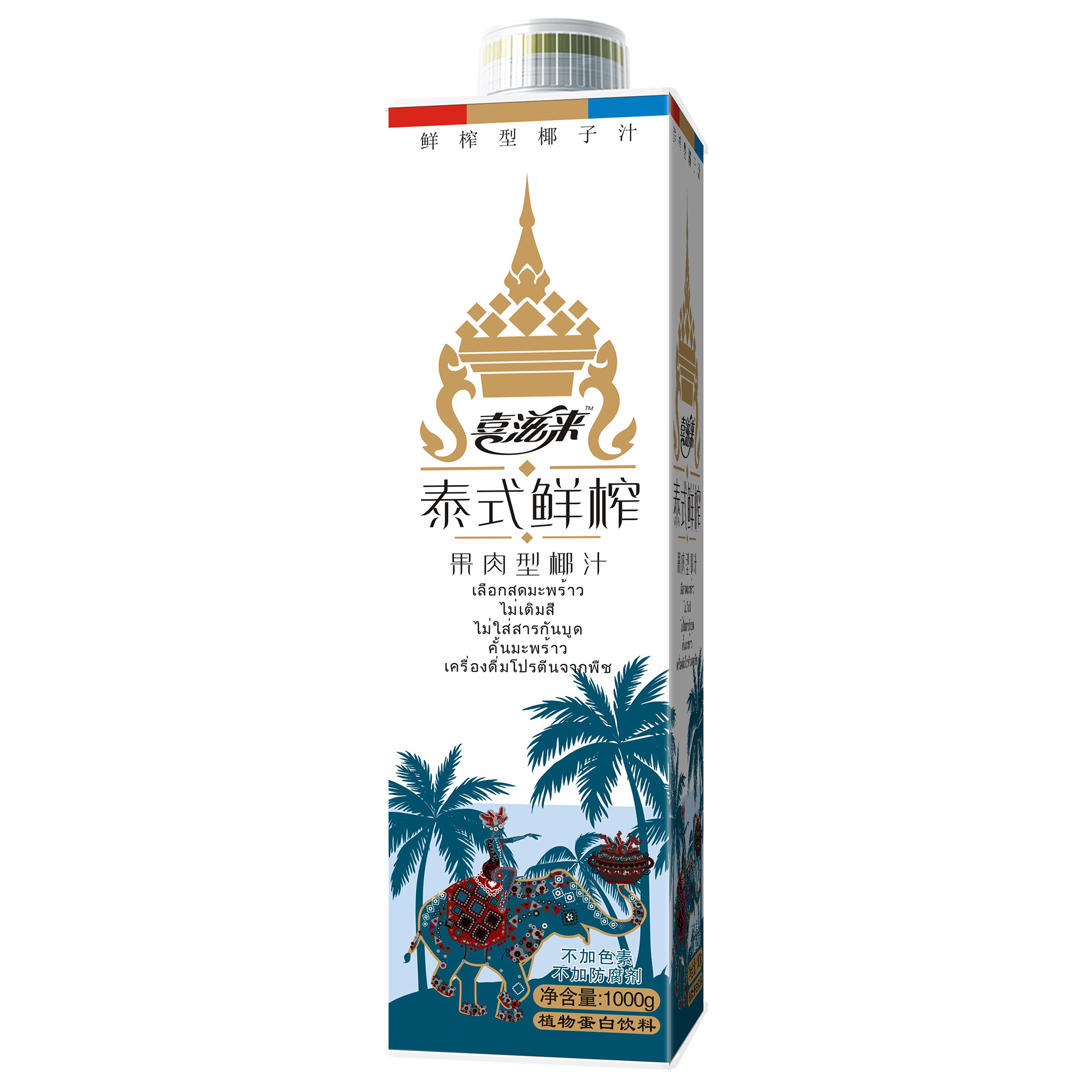 喜滋來泰式方瓶椰汁1kg
